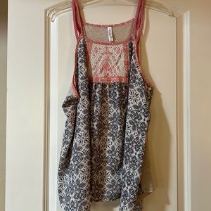 Xhilaration XXL Double Spaghetti Strap Blouse